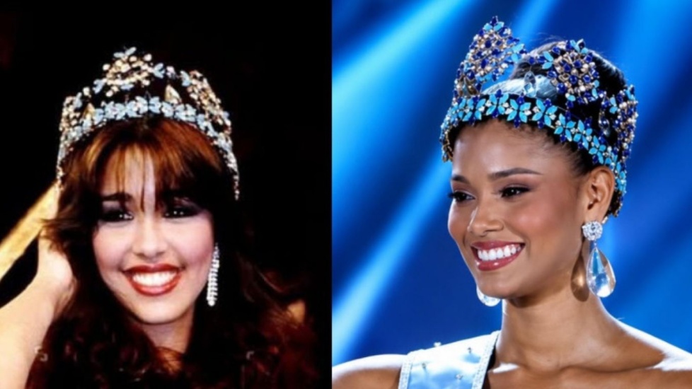 El gran encuentro de "Reinas", Mariasela Álvarez y Miss Mundo Joheirry Mola