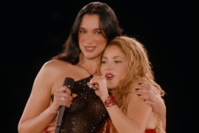 Dua Lipa se une a Shakira en Madrid para interpretar 'Antología', cerrando la exitosa gira 'Las Mujeres Ya No Lloran'.