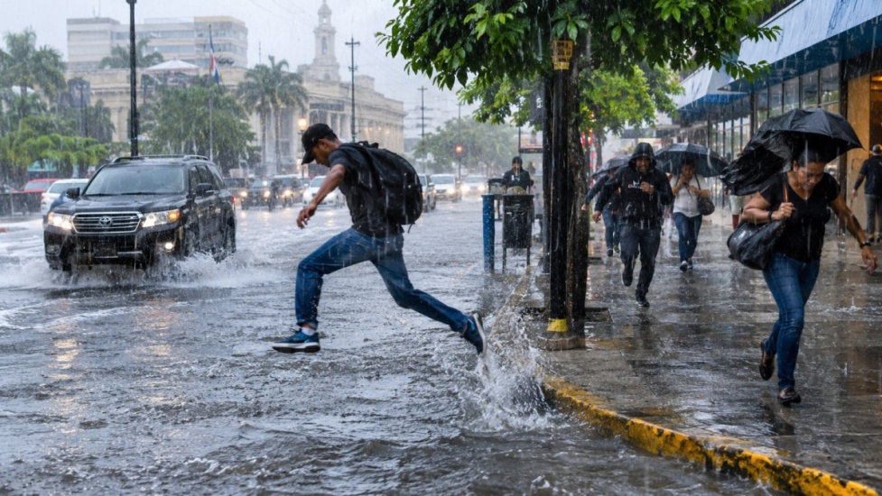 Aguaceros seguirán en gran parte del país, pero en Santo Domingo recibirá un respiro